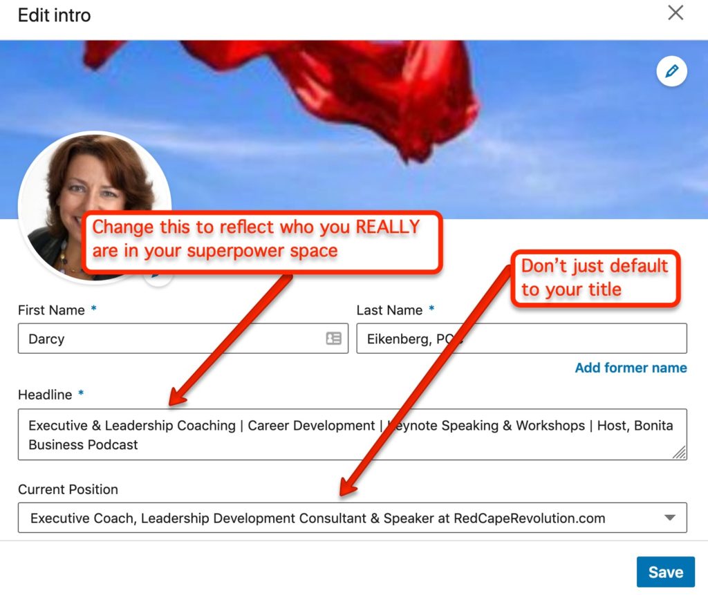 Love your Linkedin headline
